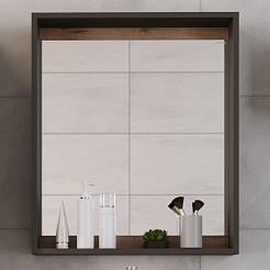 Grossman Мебель для ванной Смарт 60 подвесная веллингтон/графит – фотография-11